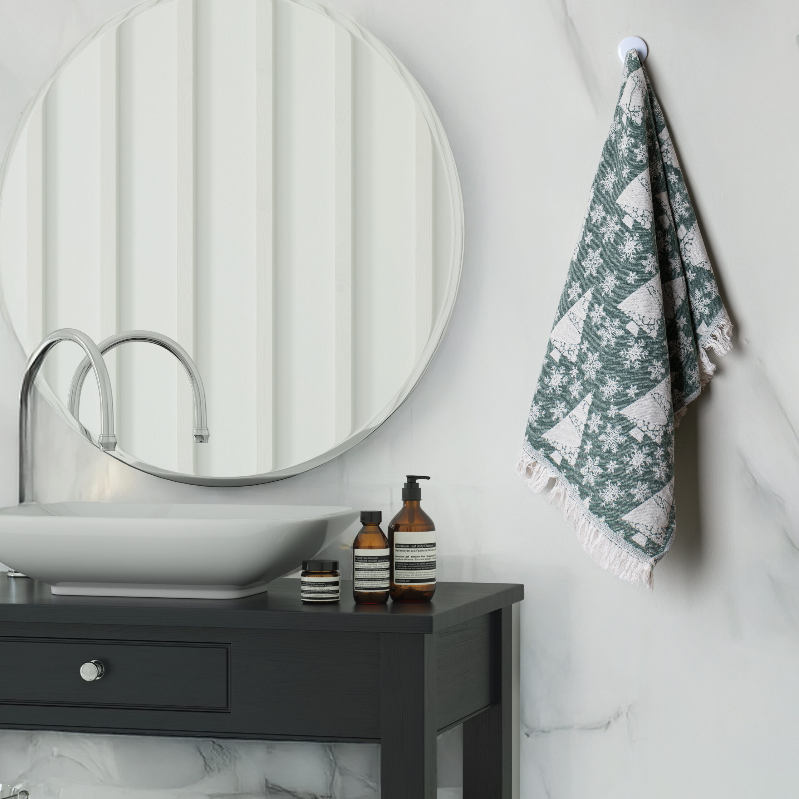 Pine Tree Hand Towel